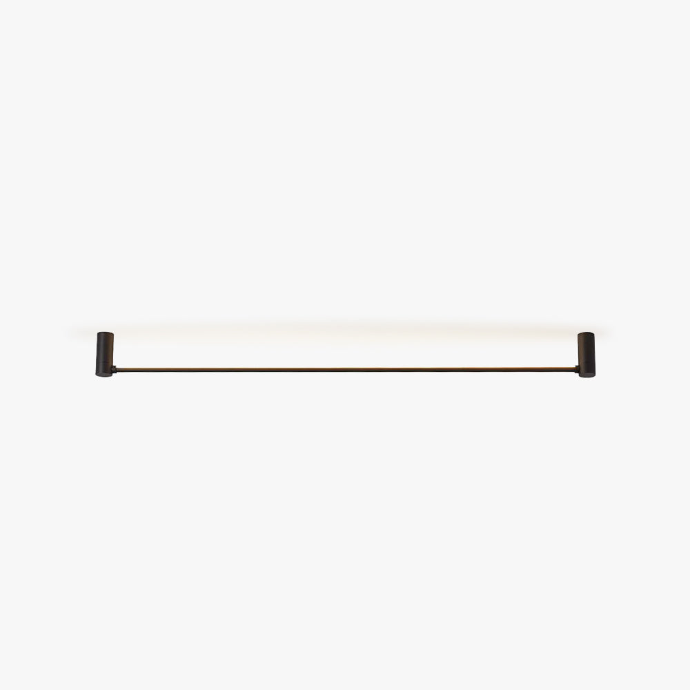 Arisha Minimalista Lineare Plafoniere Metallo/Acrilico Nero Corridoio