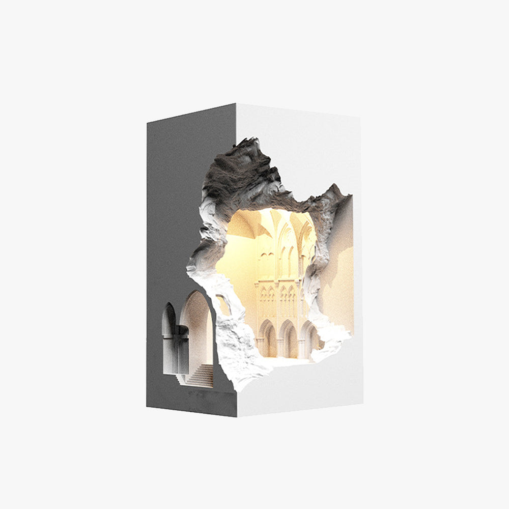 Arisha Arte Deco Colore LED Gesso Applique Soggiorno