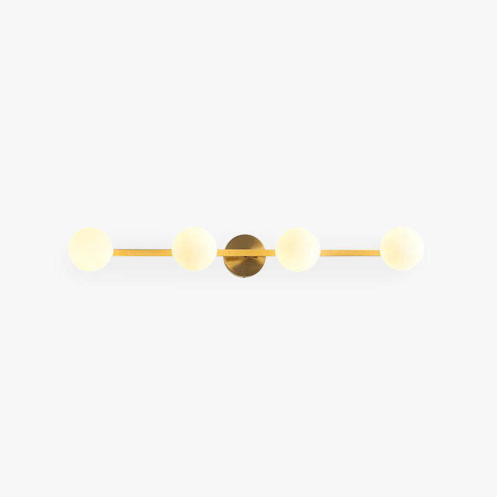 Valentina Minimalismo LED Piccolo Applique Lineare Metallo/Vetro Oro Bagno