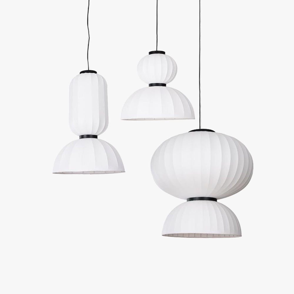 Ritta Design LED Lampade a Sospensione Bianco Metallo/ Artificiale Seta Isola Cucina
