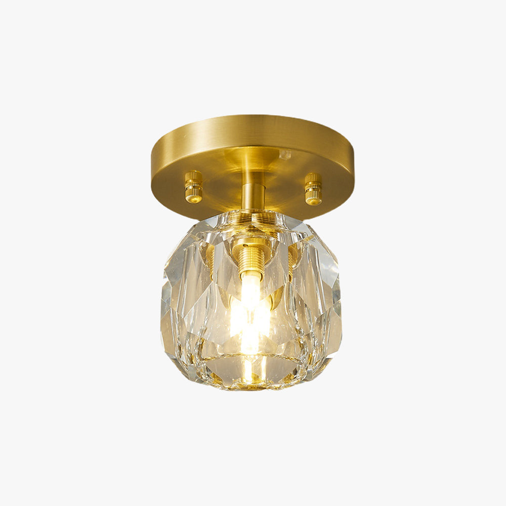 Kristy Classico LED Design Piccolo Diamante Lusso Plafoniere Metallo/Acrilico Ore Soggiorno/Camera da Letto