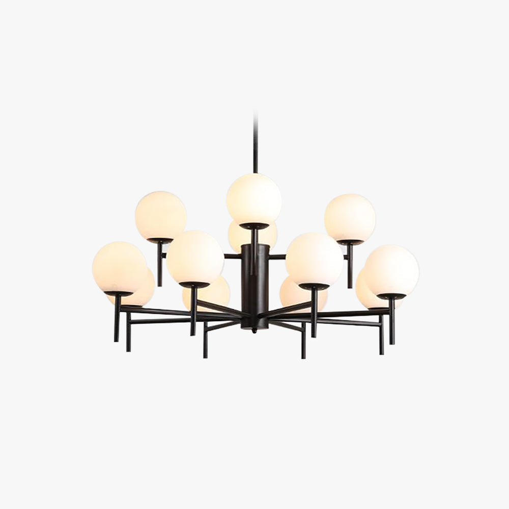 Silva Moderno Globo Bubble Metallo/Vetro Lampade a Sospensione Oro/Nero