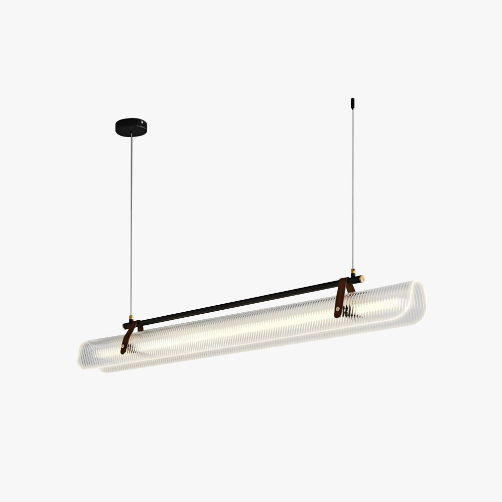 Arisha Lampade a Sospensione Acrilico/Metallo Nero/Oro LED
