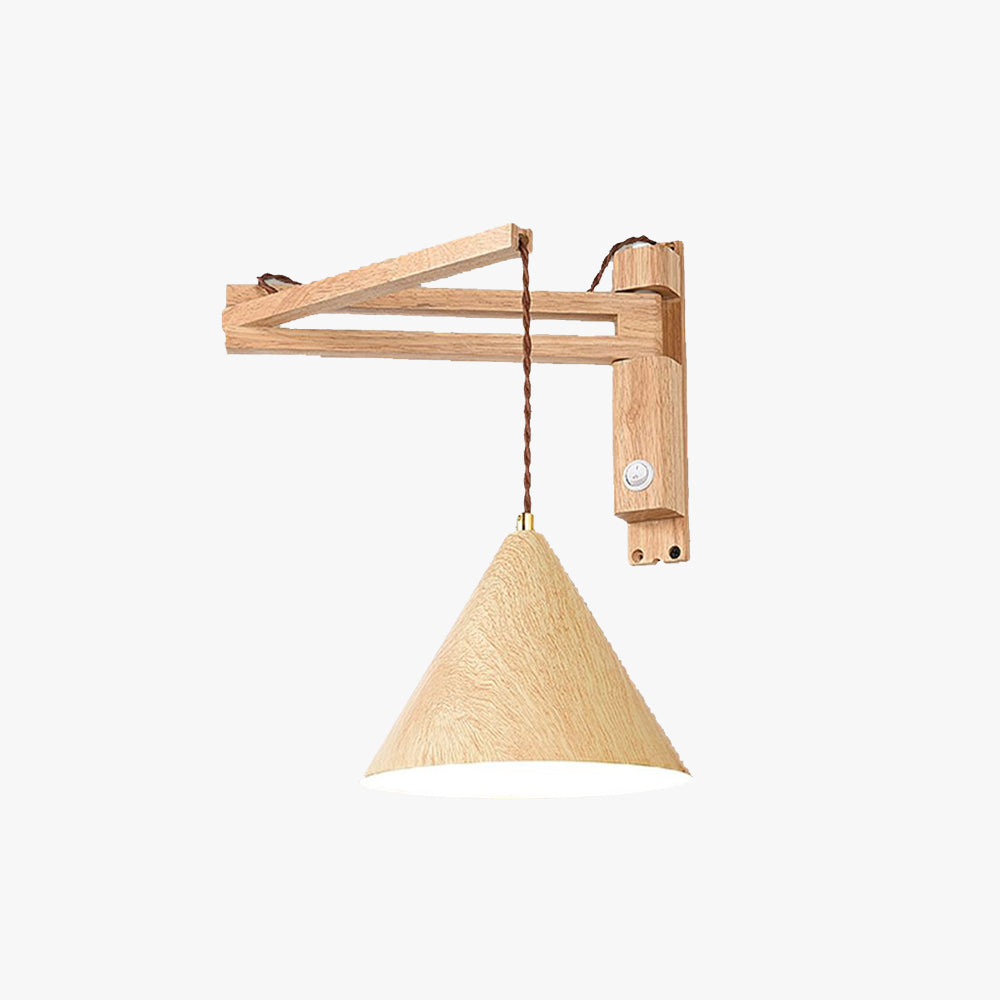 Muto Vintage LED Applique Legno/Metallo Legno/Noce Soggiorno
