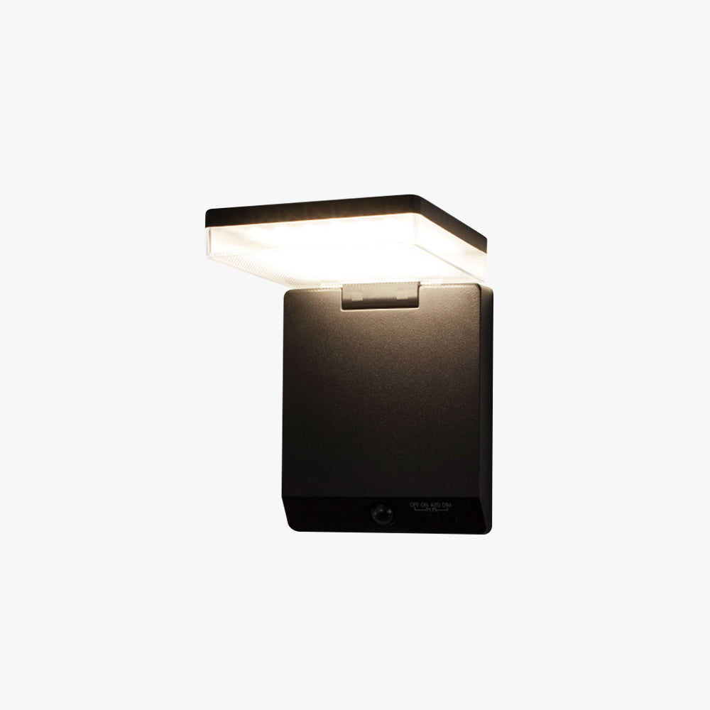 Ray Moderno Sensore ad Angolo Retto Applique da Esterno ad energia Solare