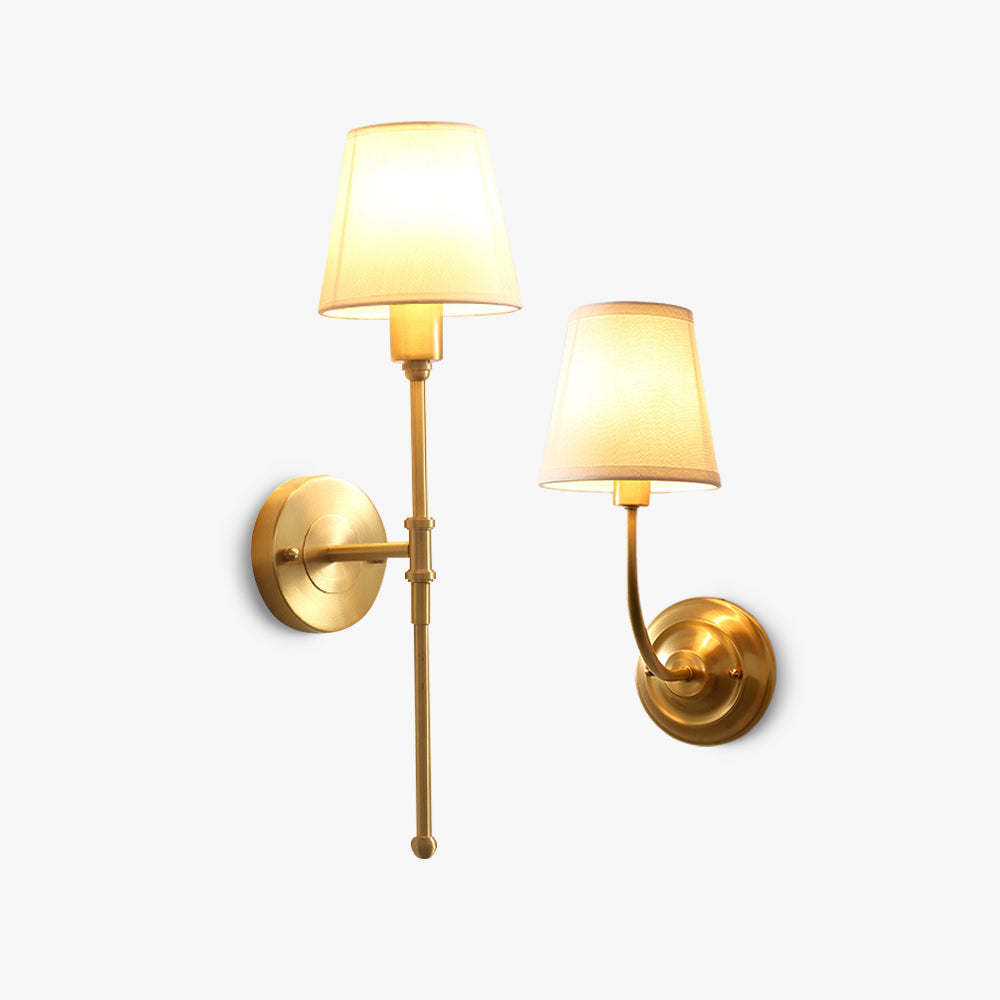 Alessio Rustica Vintage in Metallo Tessuto Applique a LED