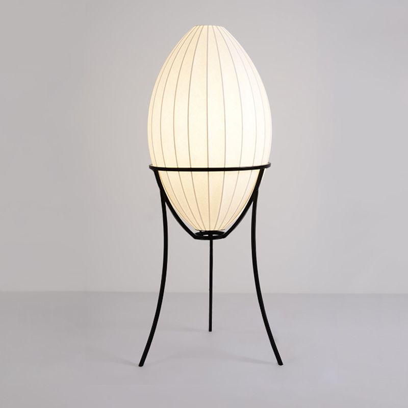 Ritta Moderne LED Lampade da Terra Forma Uovo Tessuto Artificiale/Metallo Soggiorno
