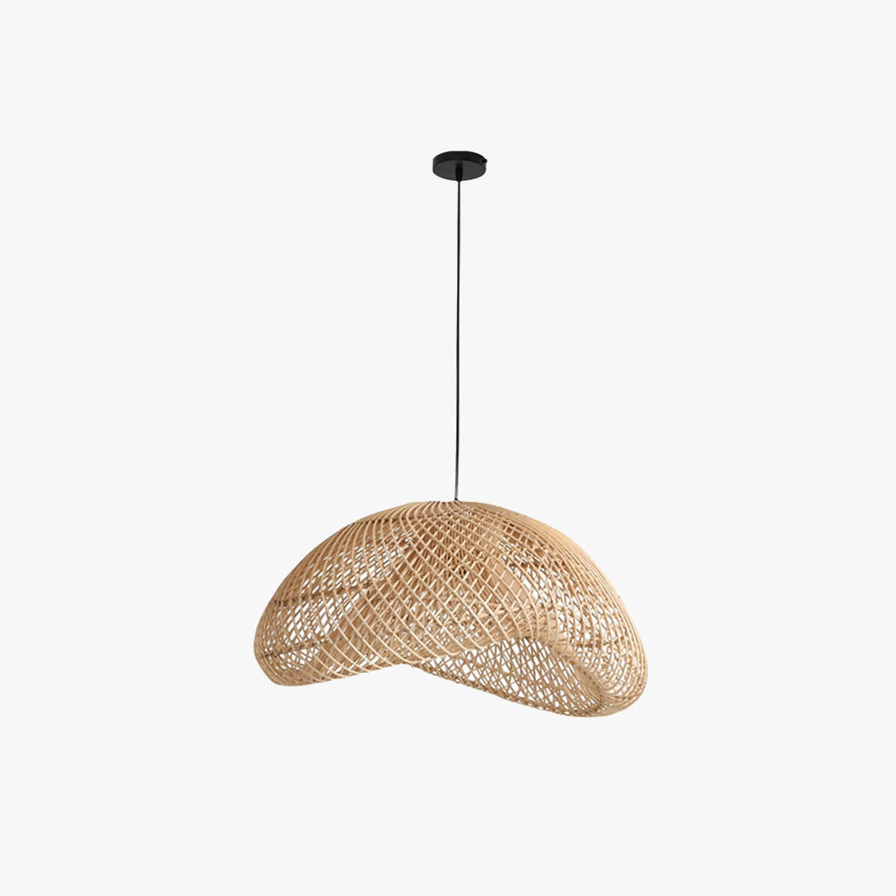 Ritta Lampada a Sospensione Rustica in Rattan Ritta