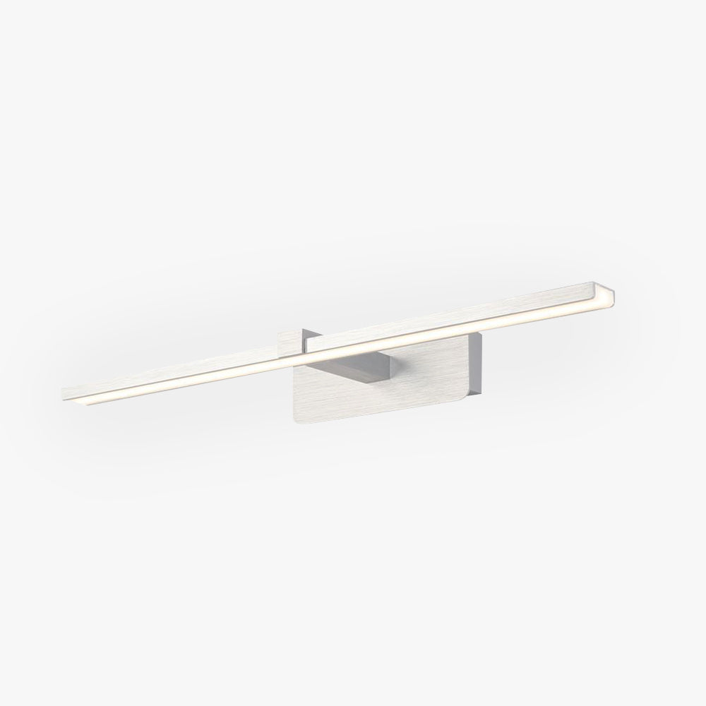Arisha Minimalismo Rettangolo LED Applique Impermeabile Metallo Bianco Specchio Bagno
