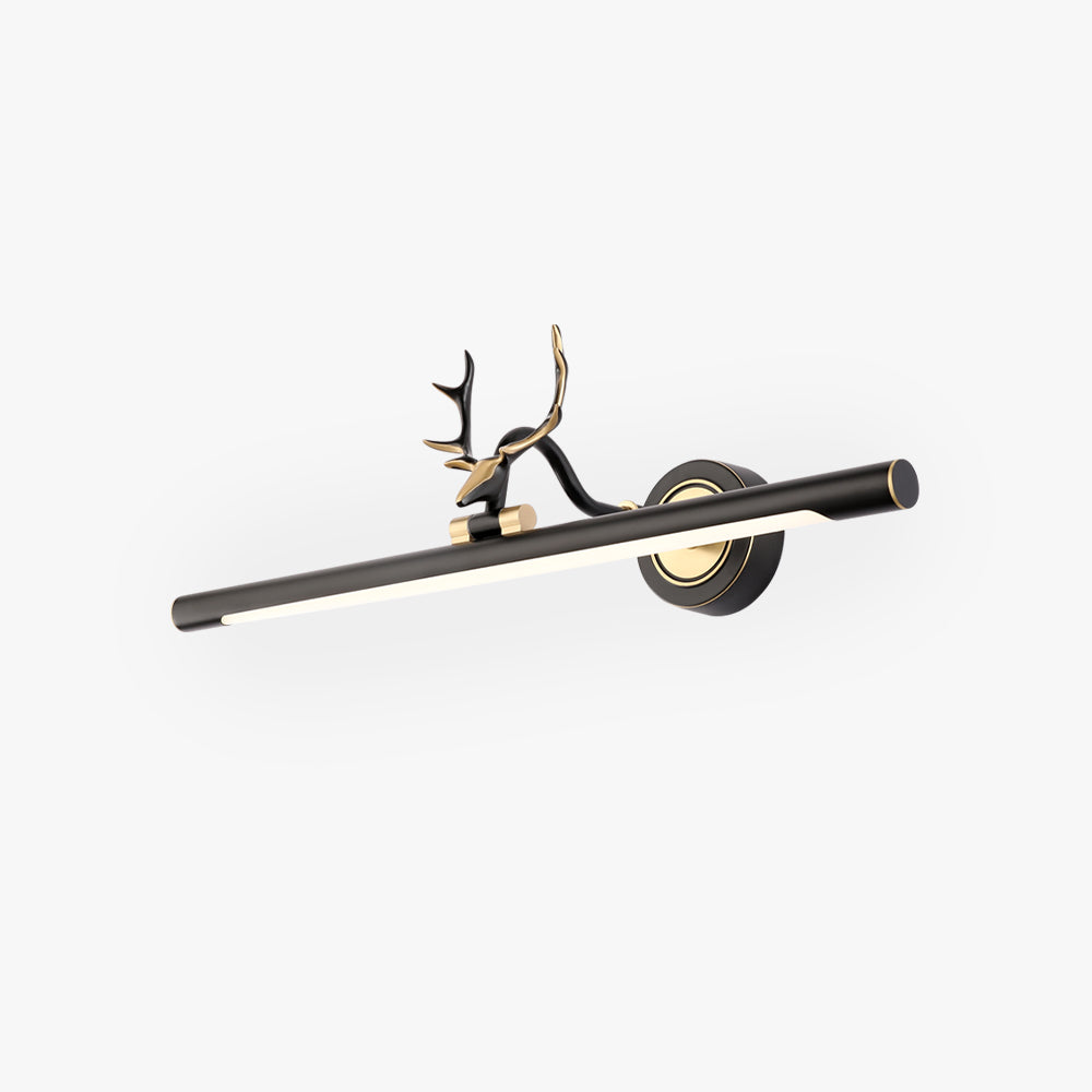 Arisha Moderno Design Cervo LED Applique Metallo Oro Specchio Bagno