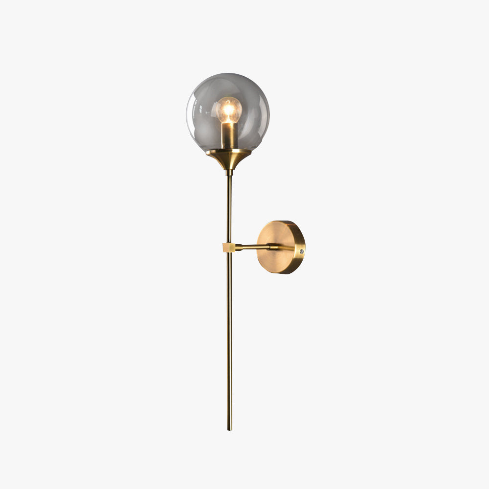Valentina Moderno LED Unico Sfera Semplice Applique Metallo/Vetro Soggiorno/Camera da Letto