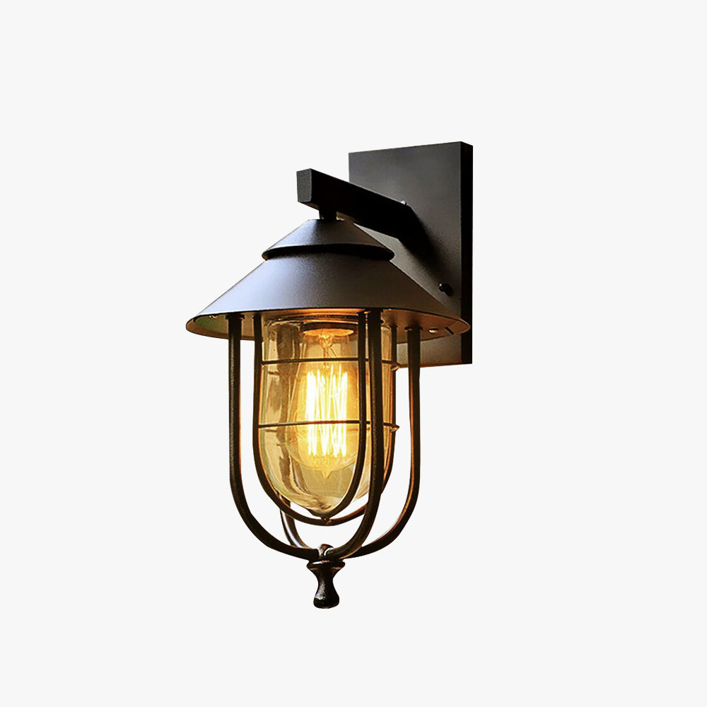 Ray Metallo Lanterna Vintage Applique da Esterno Balcone