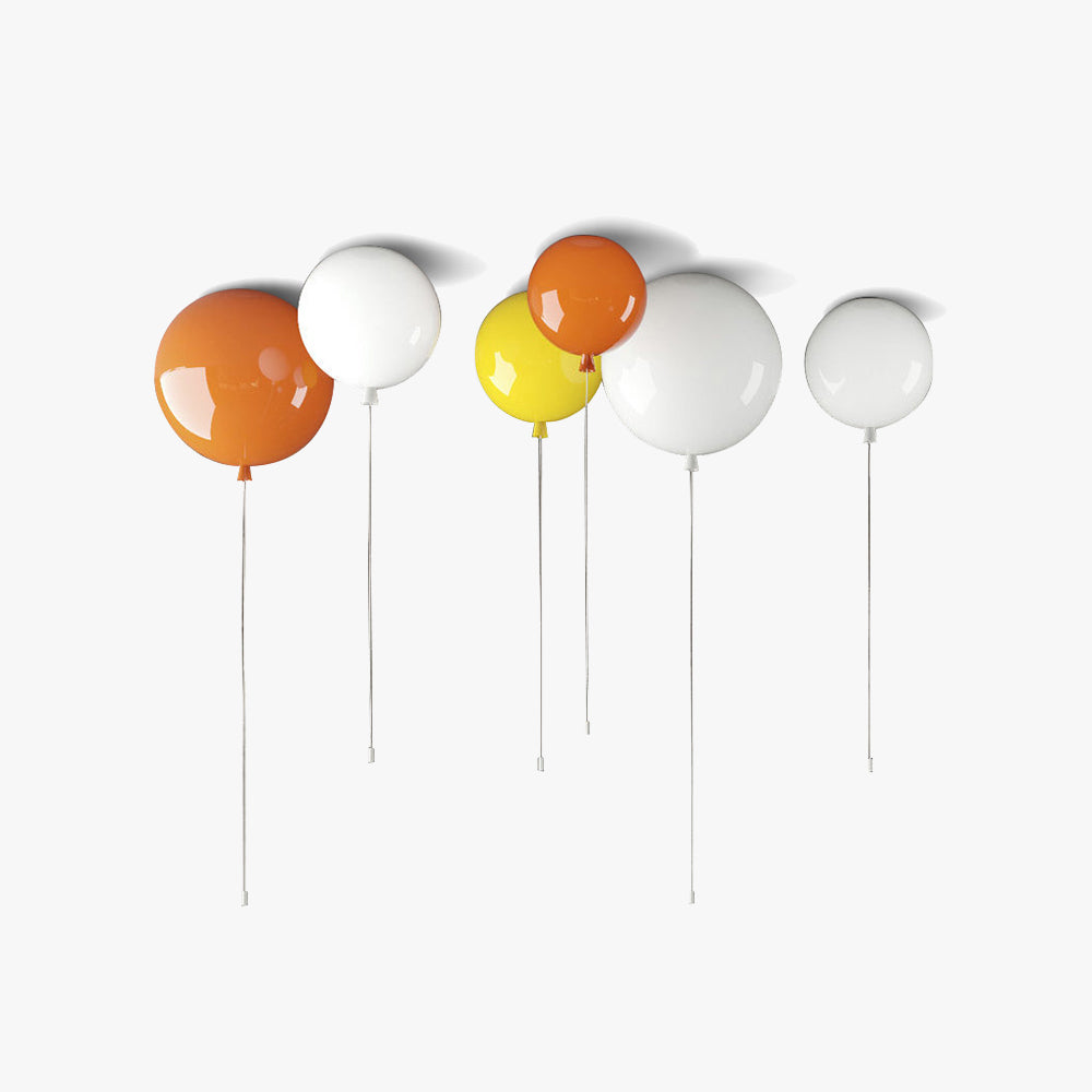 Aria Plafoniera Moderna in Acrilico a Palloncino Bianco