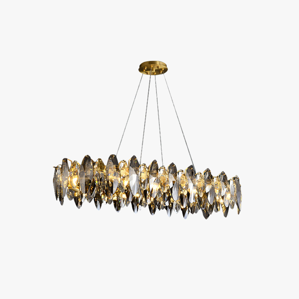 Kristy Moderne LED Lampade a Sospensione Nero/Oro Metallo Oro Annulare Soggiorno/Camera da Letto