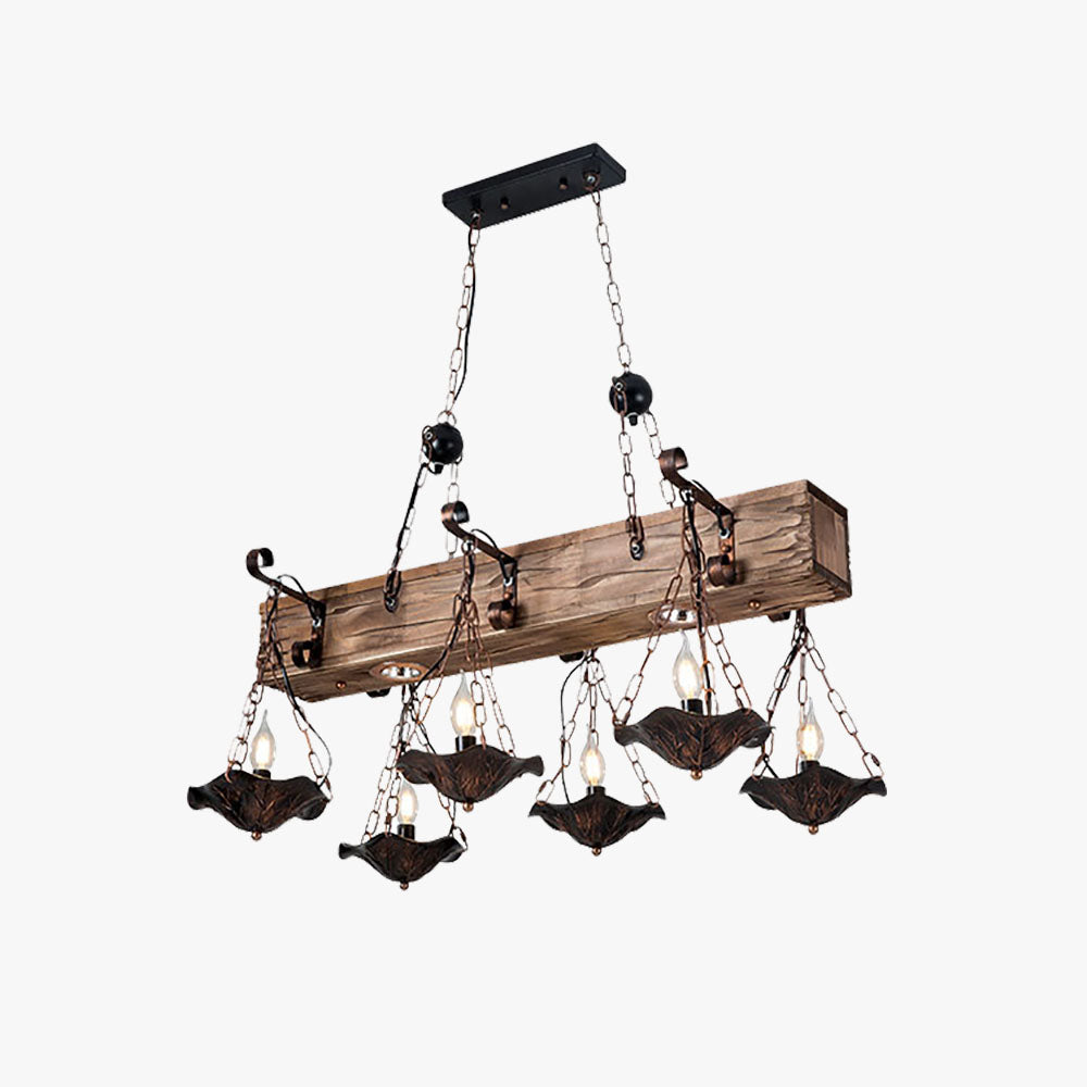 Epoch Industriale LED Lampade a Sospensione Metallo/Legno Bronzo Soggiorno/Camera da Letto