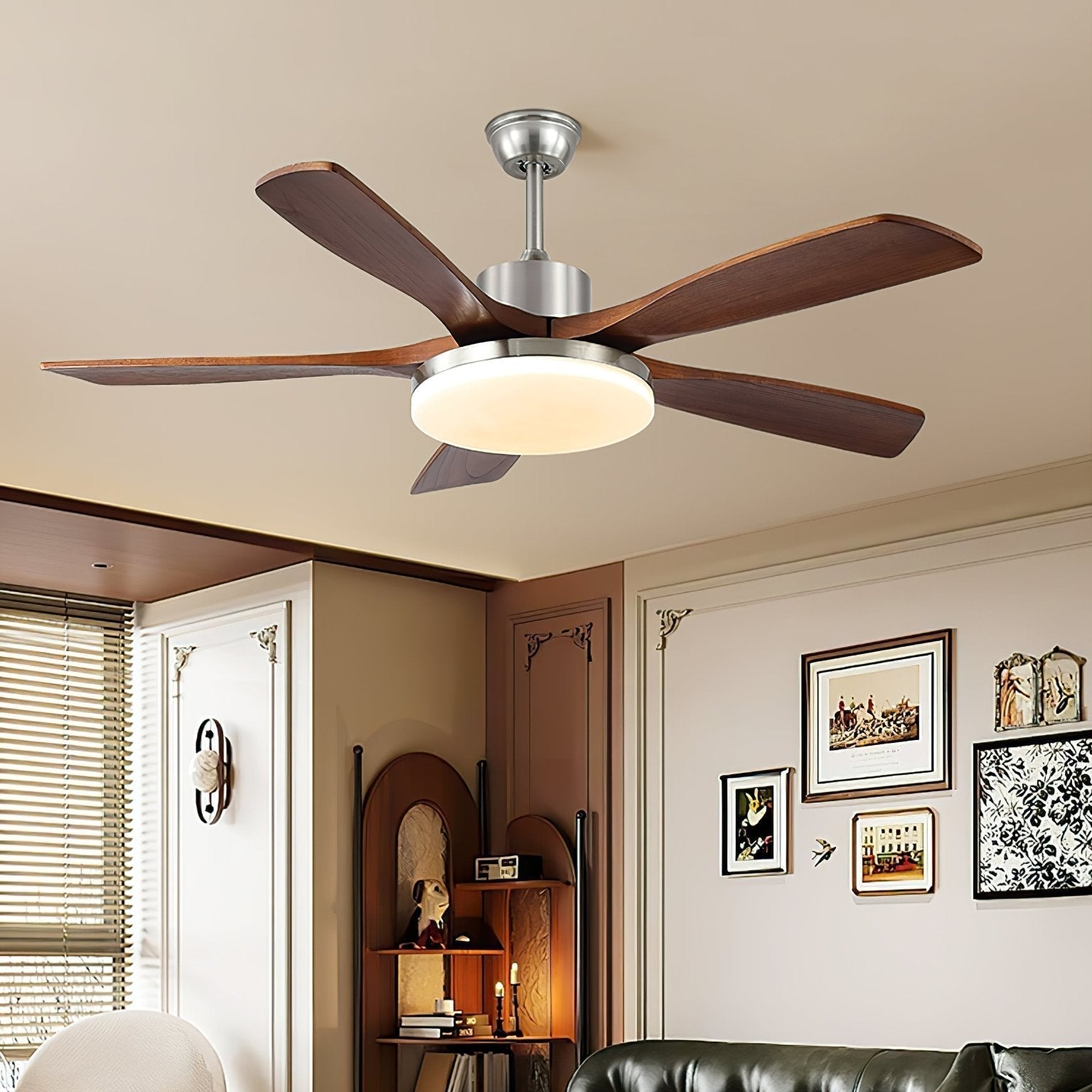 Ventilatore da soffitto Orvian con luce a LED integrata