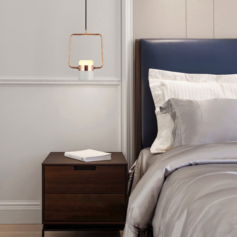 Cooley Moderna LED Minimalismo Lampada a Sospensione Metallo Vetro Bianco/Nero Soggiorno/Camera da Letto