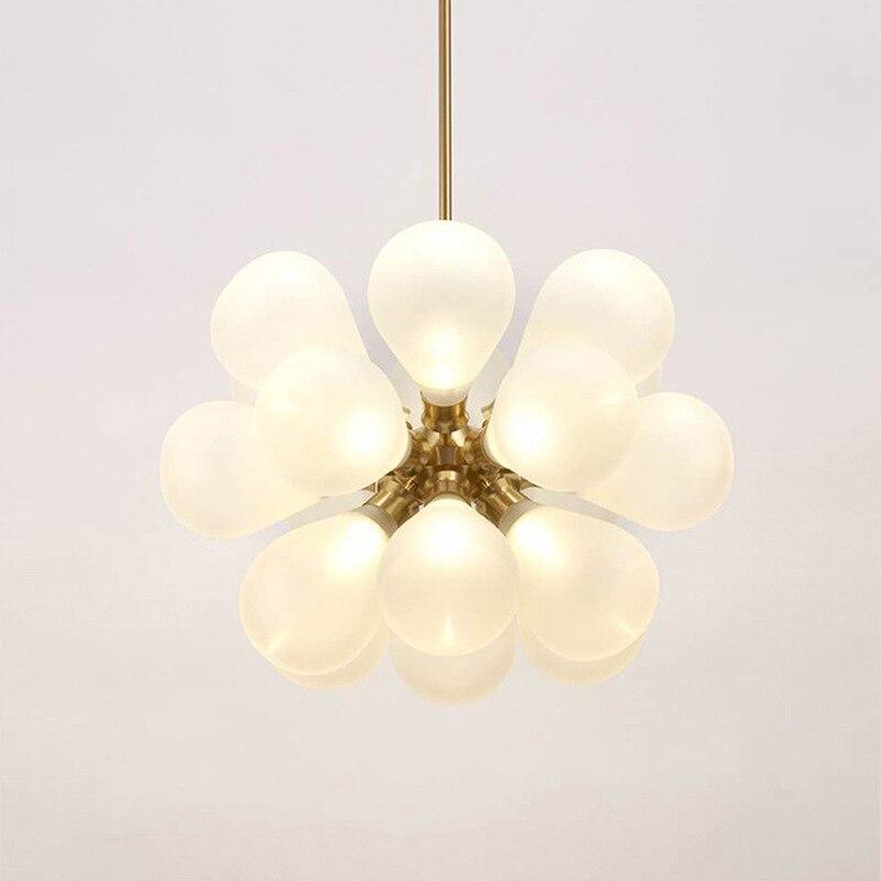 Valentina Design LED Lampade a Sospensione Bolla Vetro Blu/Bianco/Viola