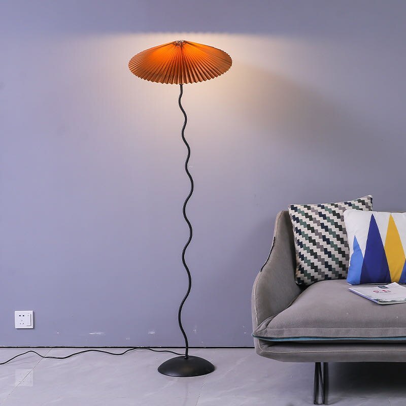 Renée Moderne LED Funghi Design Lampade da Terra Metallo/Fabrico 3 Colore Soggiorno/Camera da Letto