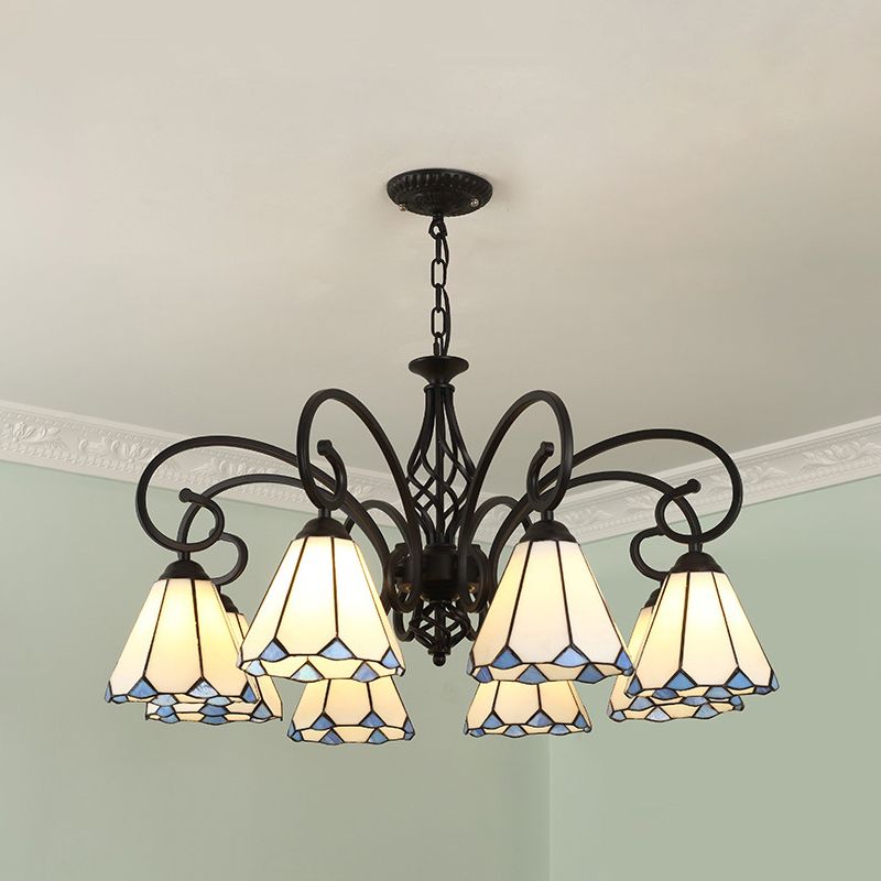 Silva Tiffany Ramo Mediterraneo Metallo Lampadari