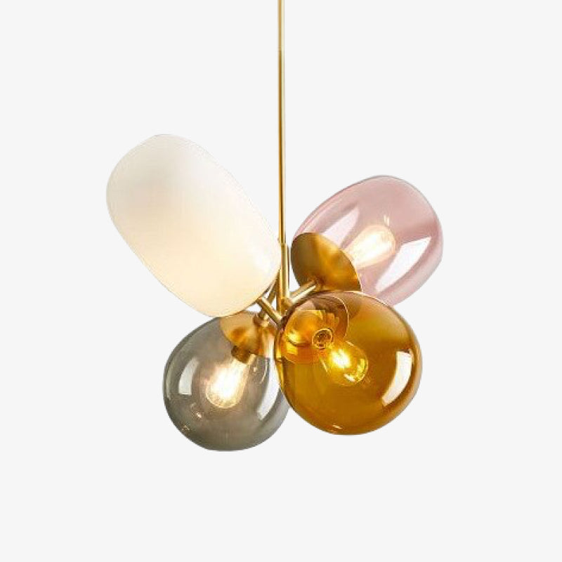 Morandi Design LED Vetro Colorate Palloncino Creative Lampade a Sospensione Metallo Vetro Soggiorno/Camera da Letto