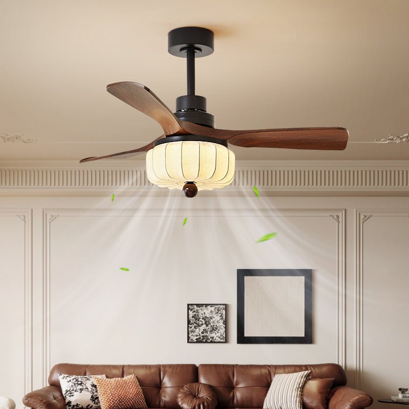 Ventilatore da soffitto vintage Svelk con luce, diametro 107 cm