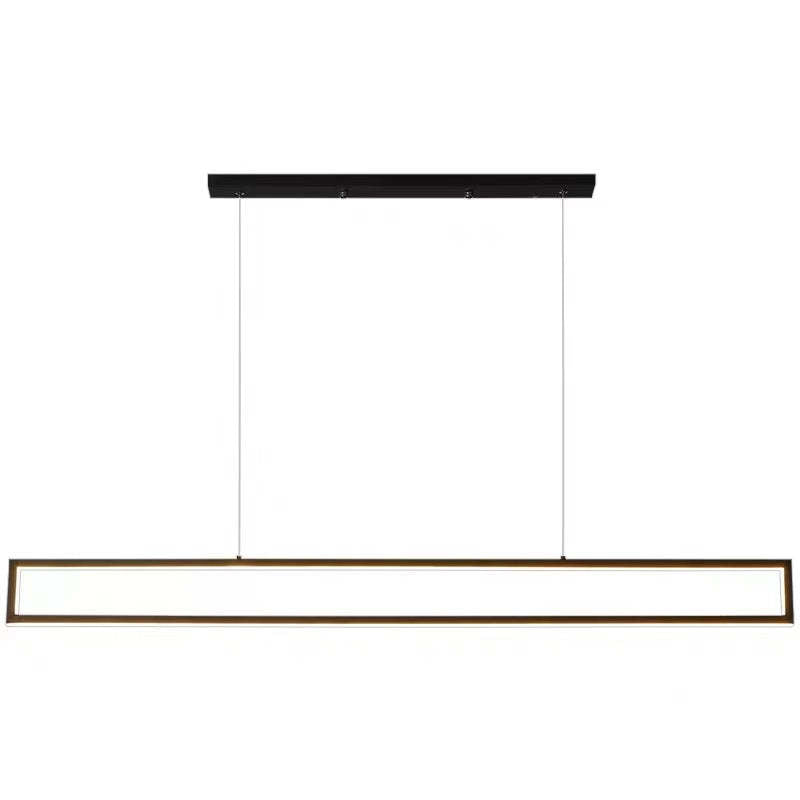 Edge Minimalista LED Lampada a Sospensione Metallo Rettangolare Verticale