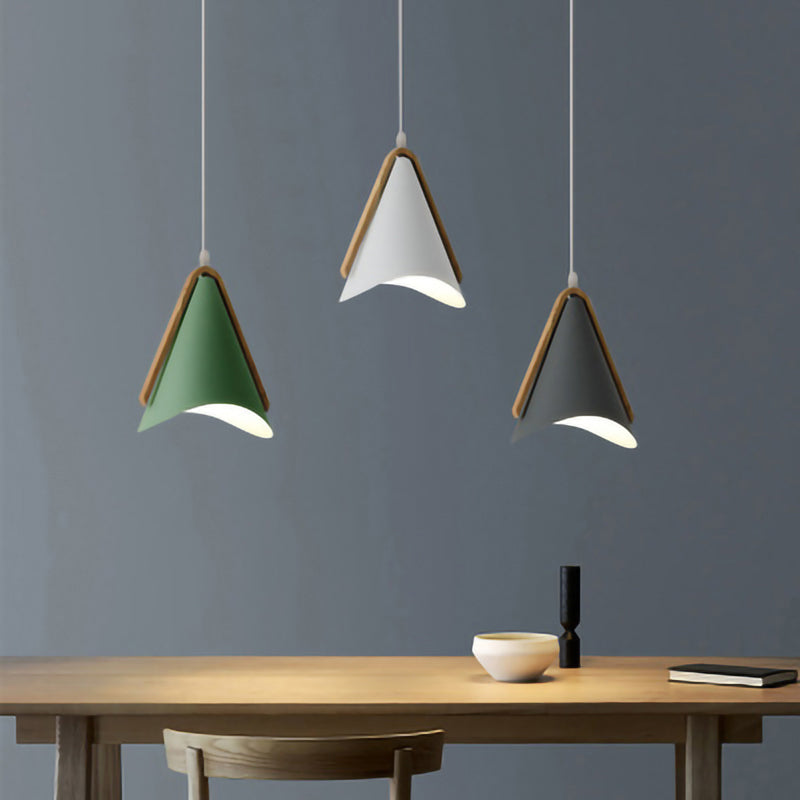Valentina Moderne LED Legno/Metallo Cono Lampade a Sospensione Soggiorno/Camera da Letto