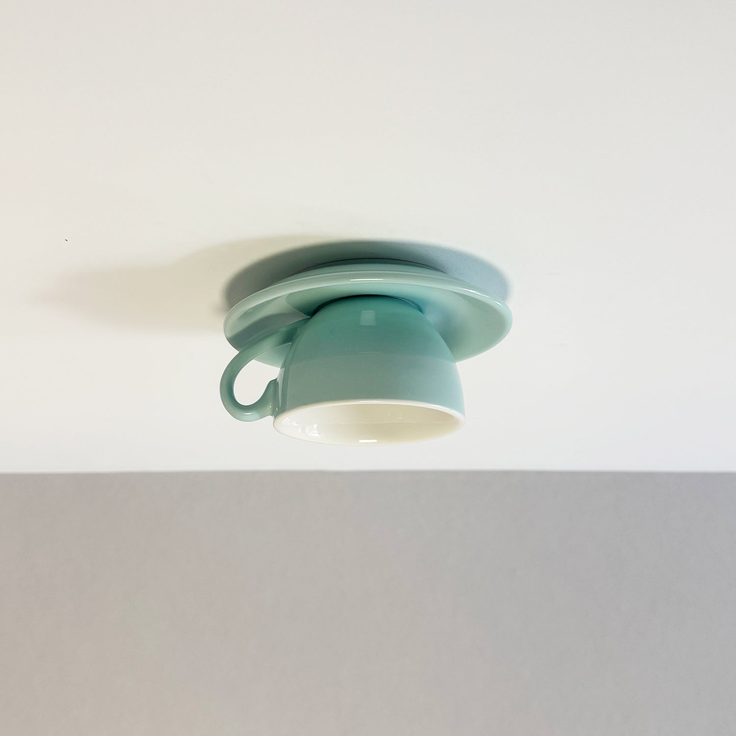 Valentina Moderno Tazze Caffè Ceramica Plafoniere, Blu/Rosa/Giallo