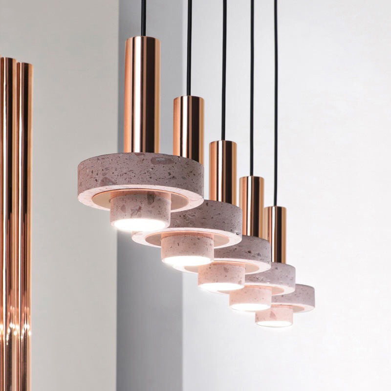 Zaid Lampade a Sospensione Colorate Terrazzo Moderne LED Arte Deco