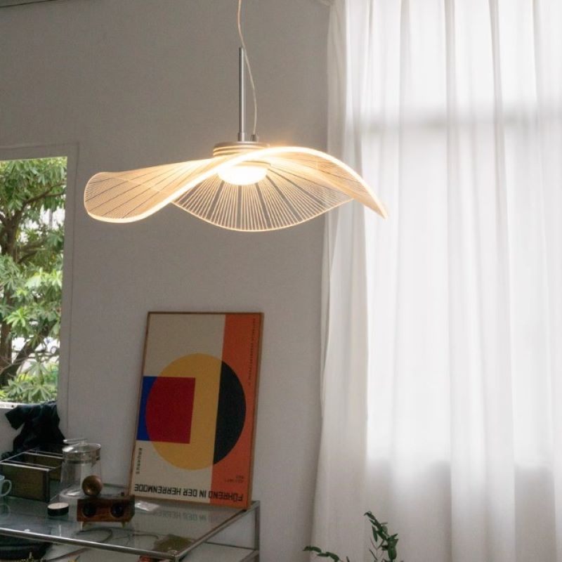 Ritta Design Foglia Metallo Acrilico LED Lampade a Sospensione Camera da Letto