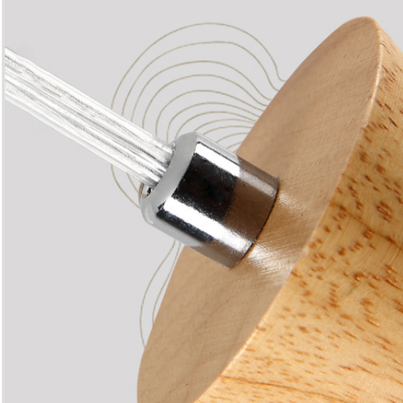 Valentina Vetro Lampade a Sospensione Bolla Legno/Noce Camera da Letto