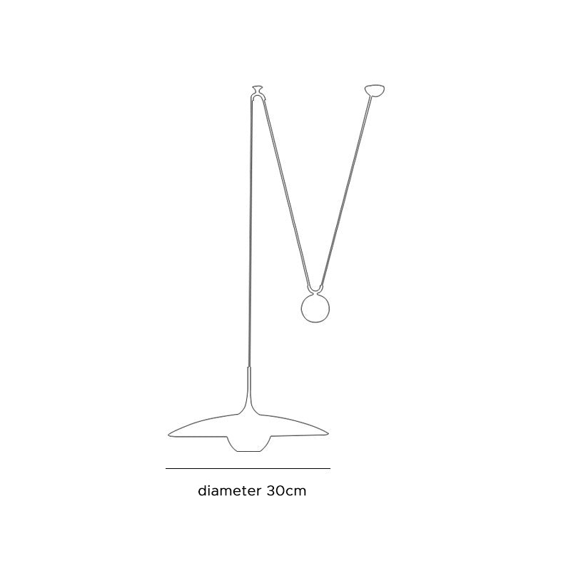 Arisha Minimalista LED UFO Lampada a Sospensione Metallo Oro Soggiorno/Camera da Letto