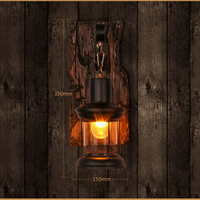Silva Vintage Minimalismo LED Applique Metallo Nero/Bronzo Soggiorno/Camera da Letto