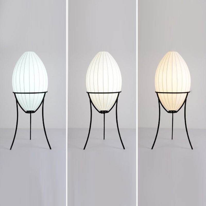 Ritta Moderne LED Lampade da Terra Forma Uovo Tessuto Artificiale/Metallo Soggiorno