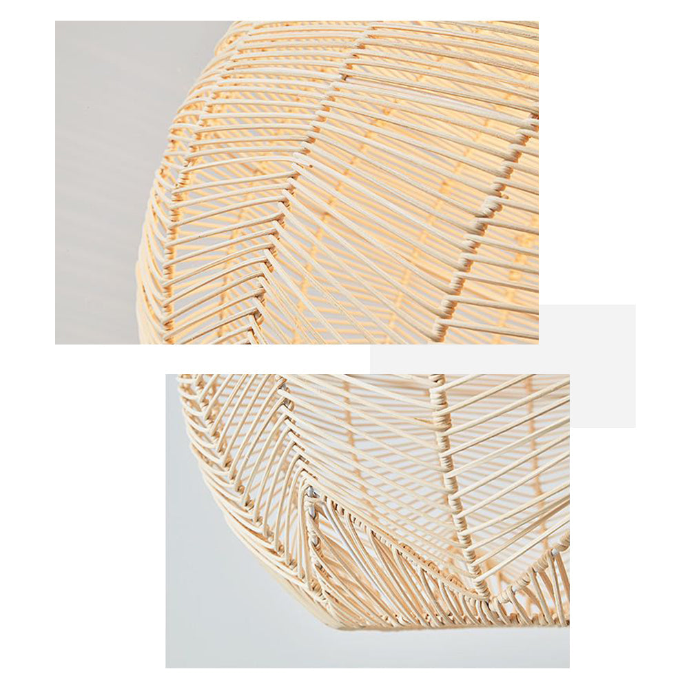 Ritta Designer Rotondo Rattan Lampade a Sospensione Sala da Pranzo Fatto a Mano