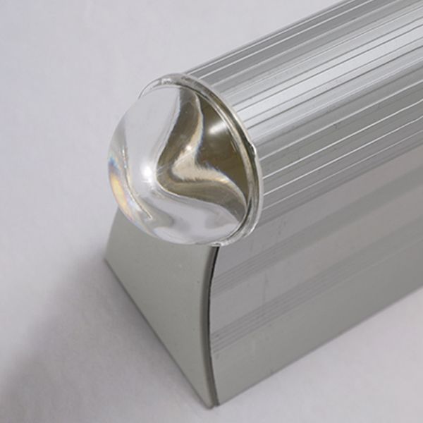 Arisha Minimalista Lineare LED Applique Argento Lungo Metallo/Acrilico Bagno