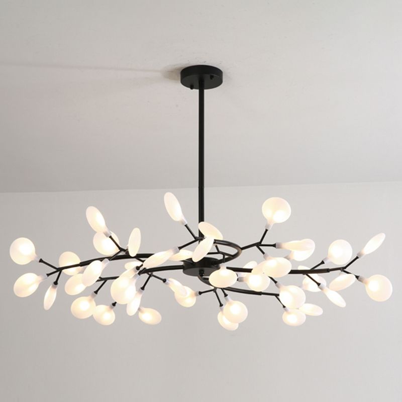 Olivia Speciale Bellissimo LED Lampada a Sospensione Artistic Metallo/Acrilico Nero/Oro Camera da Letto