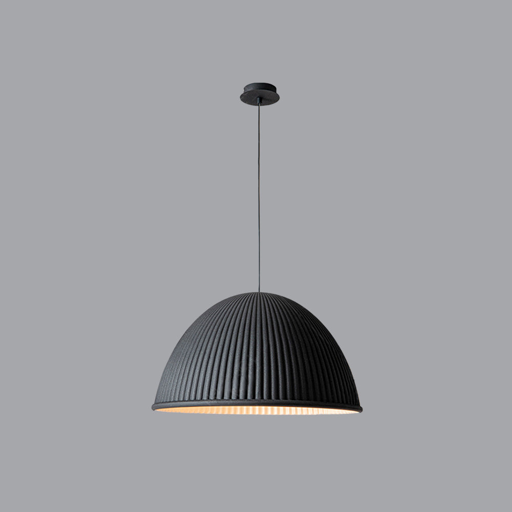 Valentina Lampada a Sospensione Moderna Semi Resina Grigio/Nero/Bianco Metallo