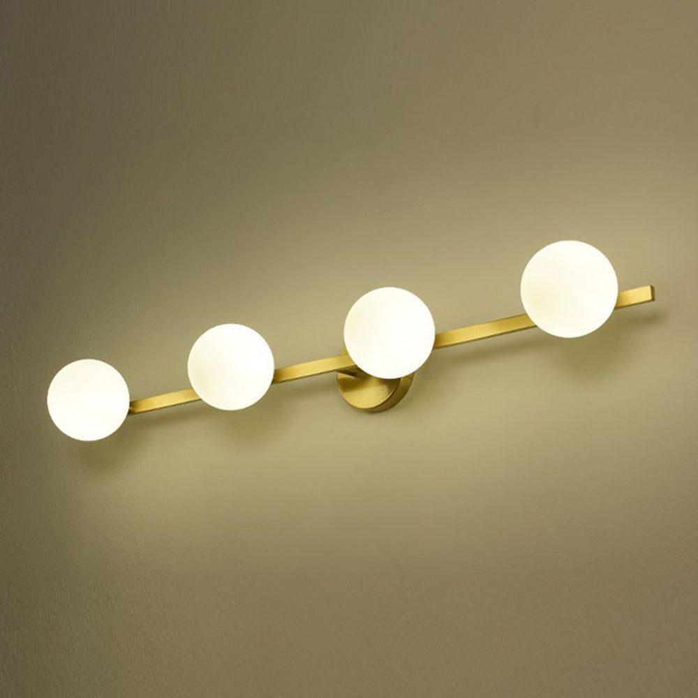 Valentina Minimalismo LED Piccolo Applique Lineare Metallo/Vetro Oro Bagno