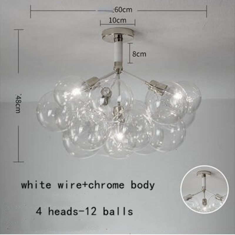 Valentina Decorativo LED Lampade a Sospensione Bianche/Nere/Caffè Bolle Soggiorno/Camera da Letto