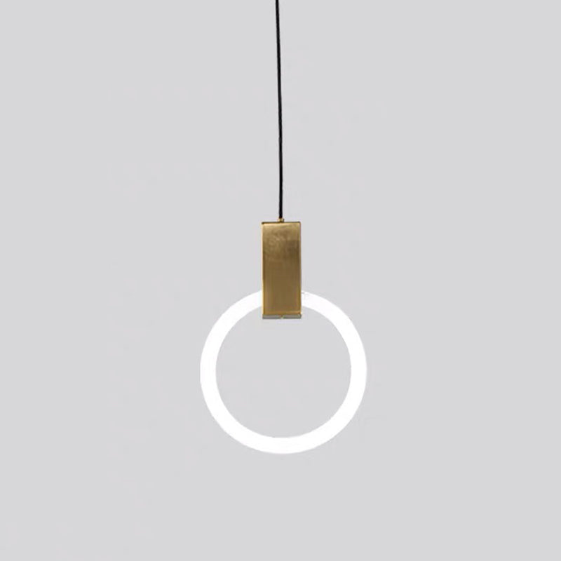 Arisha Nordiche Metallo/Vetro Lampade a Sospensione Camera da Letto