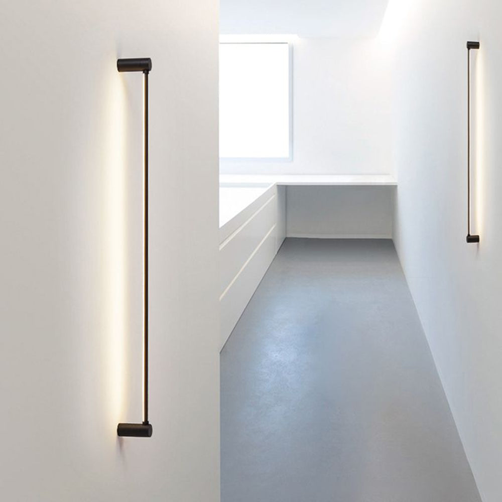 Arisha Minimalista Lineare Plafoniere Metallo/Acrilico Nero Corridoio