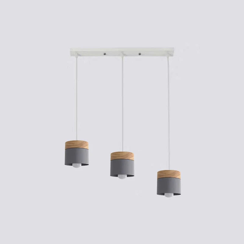 Valentina Nordiche Colorato LED Lampade a Sospensione Metallo/Legno Globo Soggiorno/Camera da Letto