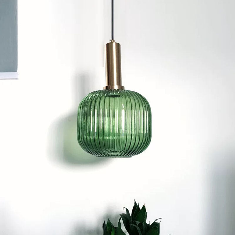 Hailie Design LED Lampade a Sospensione Metallo Vetro Verde/Grigio Cucina/Soggiorno/Camera da Letto