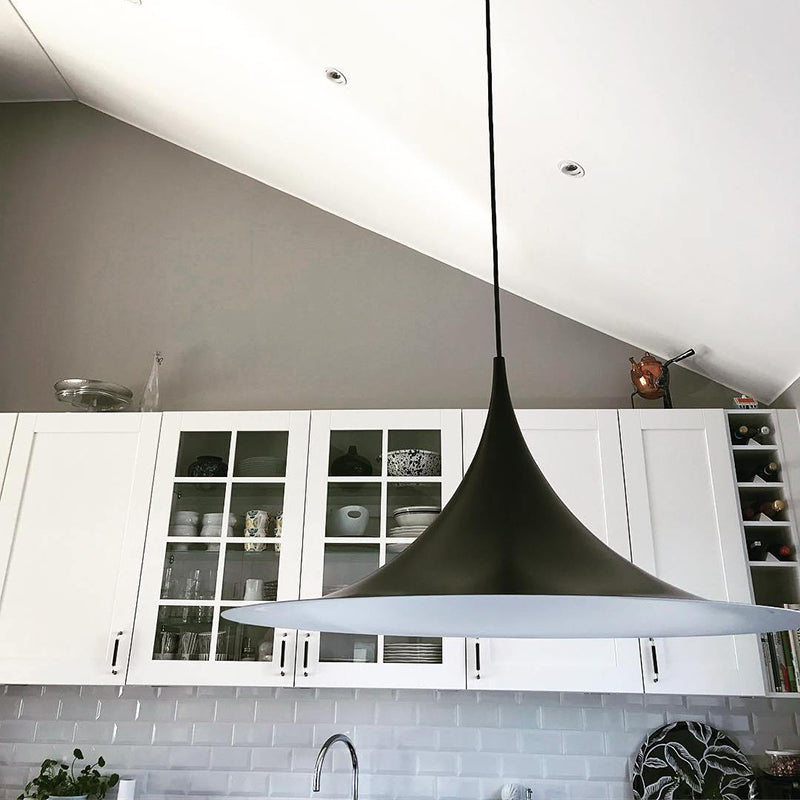 Arisha Moderna LED Minimalismo Classico Lampada a Sospensione Metallo Nero Soggiorno