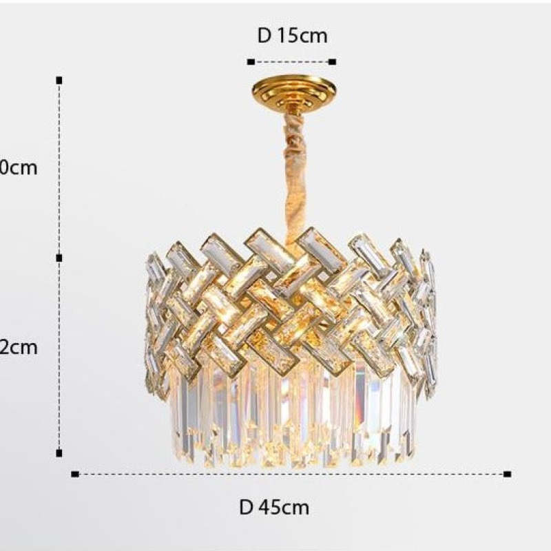Marilyn Lusso LED Oro Moderni Lampade a Sospensione Cristallo Metallo Soggiorno/Camera da Letto