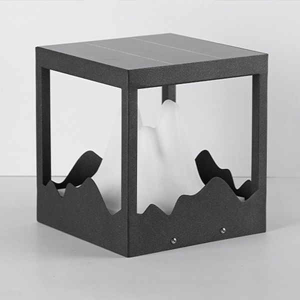 Ray Lampade da Esterni Metallo Nero/Bianco Motagna Solare