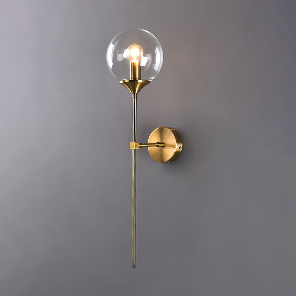 Valentina Moderno LED Unico Sfera Semplice Applique Metallo/Vetro Soggiorno/Camera da Letto
