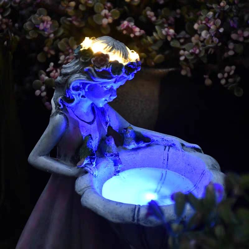 Ray Decorazione Solare Fata Resina Lampade da Esterno